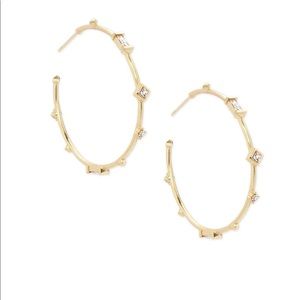 NWT Kendra Scott Rhoan hoop earrings